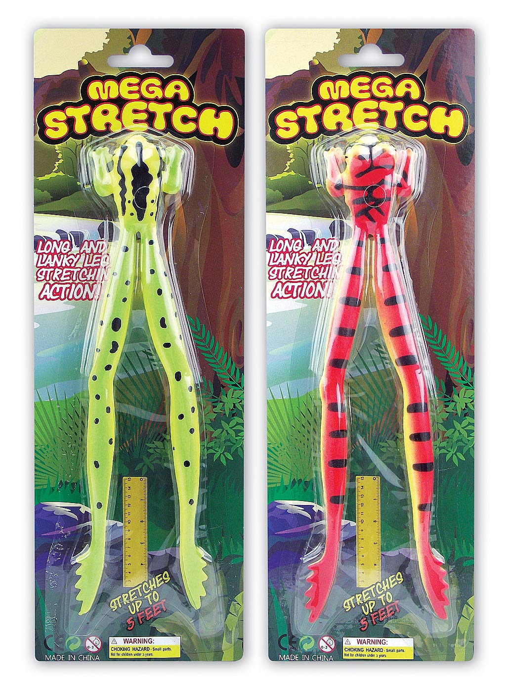 Mega Stretch Frog Toy - Stretches to 5ft long! Assorted Colour