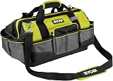 RYOBI RSSMTB1 Medium Tool Bag 18 Pockets Durable 600D 1680D Hard Bottom