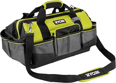 RYOBI RSSMTB1 Medium Tool Bag 18 Pockets Durable 600D 1680D Hard Bottom