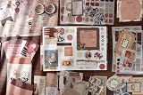 Draupnir Vintage Scrapbook Kit 346pcs A6 Notebook Journal Supplies view 5