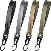 Jetec 4 Pieces Keychain Wristlet Lanyard Wristlet Strap Key Chain Holder Zipper Pulls Bag Pendant for Men Women, 4 Colors