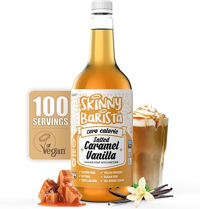 The Skinny Food Co Salted Caramel Vanilla Syrup Zero Calorie 1L