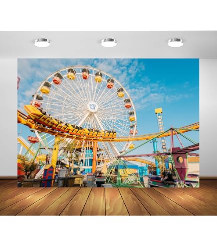 Telón De Fondo De Circo Carnaval 4.5x3m - Vinilo Decorativo Para Fiestas Infantiles, Baby Shower, Cumpleaños Y Fotografía