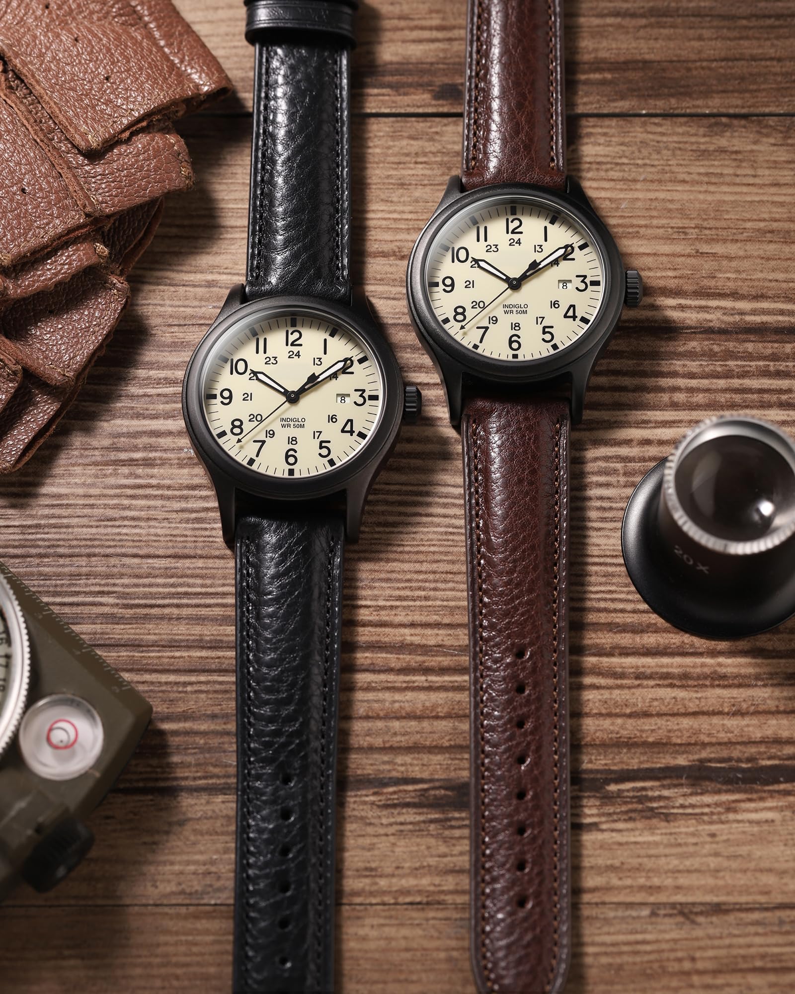 Getalia Italian leather Watch Band Tuscany Natural Vegetable-Tanned Full Grain Genuine Leather,18mm 19mm 20mm 21mm 22mm Quick Release Replacement Watch Straps for Men and Women Thick and Soft