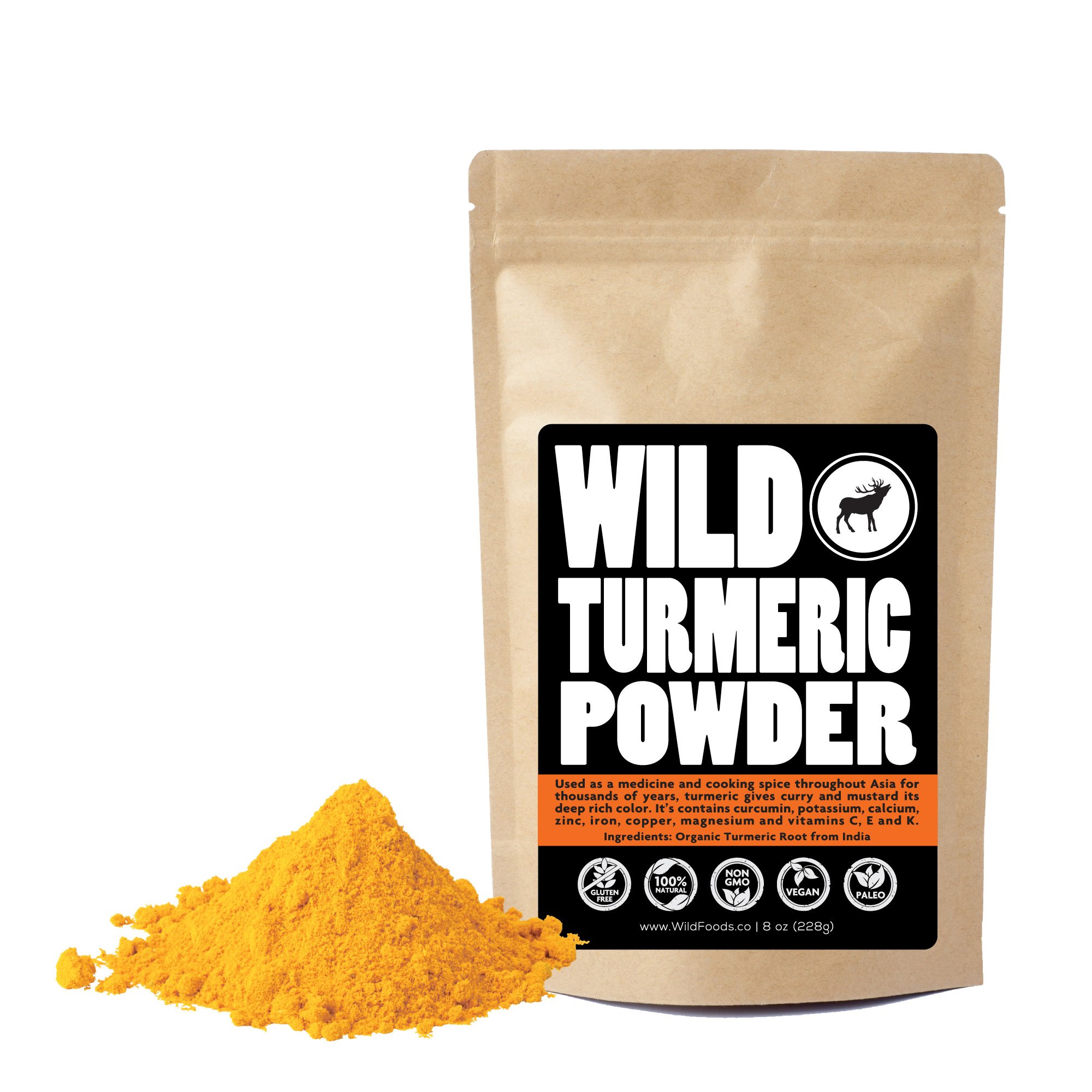 Raw Turmeric Powder Made from Naturally Grown Turmeric, Fair Trade
