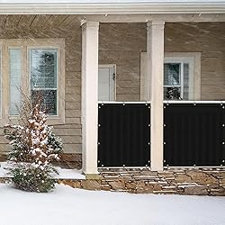 UPGRADE Privacy Fence Screen 6'x45' Black Outdoor