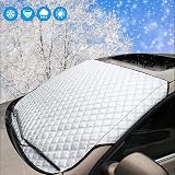 SMALUCK Car Windscreen Cover Sun Shade UV 145x100 cm all weather view 1