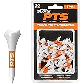 PrideSports PTS Plastic Golf Tees | 30 Count, 1-1/2 Inch | #1 Plastic Tee on Tour | Best for Irons, Hybrids, and Woods