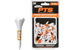 PrideSports PTS Plastic Golf Tees | 30 Count, 1-1/2 Inch | #1 Plastic Tee on Tour | Best for Irons, Hybrids, and Woods