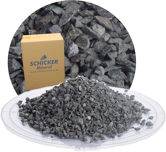 25 kg Pflastersplitt 2-5 mm aus Diabas Splitt von Schicker Mineral für eine stabile ...