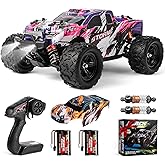 CurioToy 1:18 Scale RC Cars for Adults, 40KM/H Fast RC Cars 2.4Ghz Remote Control Car, 4X4 Off-Road Waterproof Monster RC Truck, Remote Control Truck with 2 Shells and 2 Rechargeable Batteries