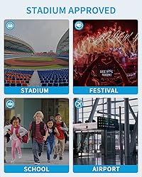 Paxiland Clear Backpack Stadium Approved 12×12×6