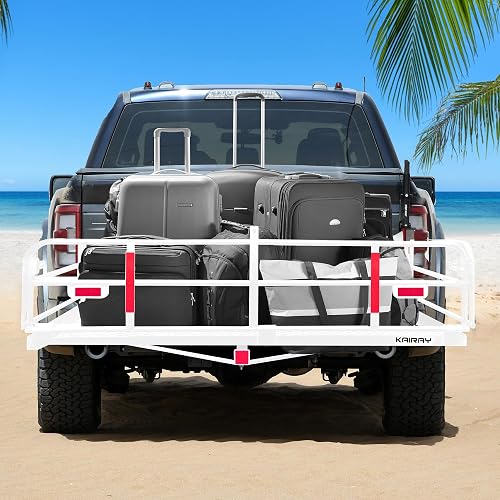 KAIRAY 500 Lbs Heavy Duty Hitch Mount Cargo Carrier 60" x 24" x 14.4 ...