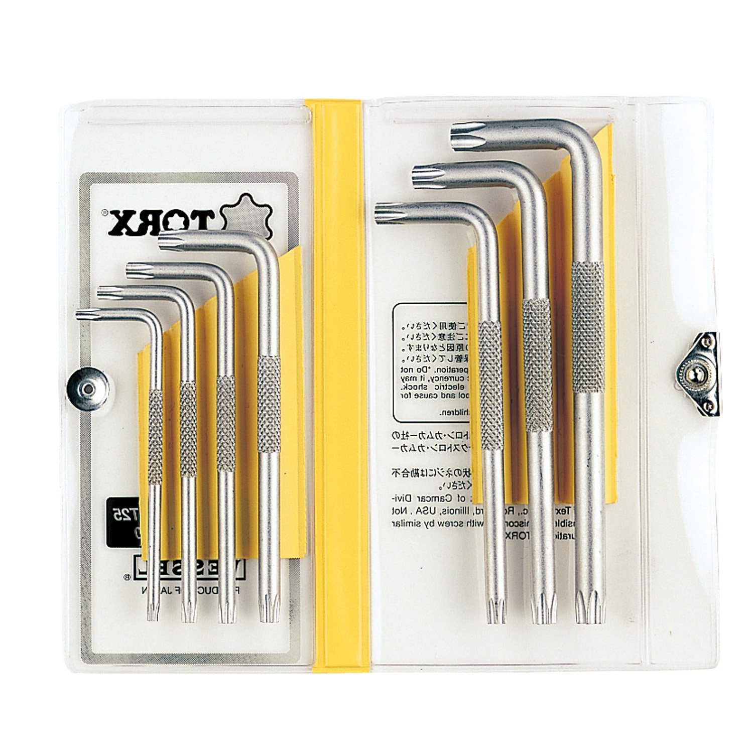 VESSEL 8507TX L-Wrench Set Torx Allen Key (7 Pieces)