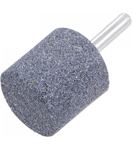 Uxcell 5pcs Mounted Grinding Stones - 1/4" Shank, 1.5" Dia Corundum Wheel For Rotary Tools