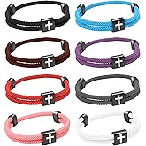 8PCS Christian Jesus Cross Rope Bracelet, Braided Cord Bracelet for Men Women, Nautical Surf Beach Bracelets Gifts Set for Sports, Handmade Woven String Bracelets with Adjustable Knot