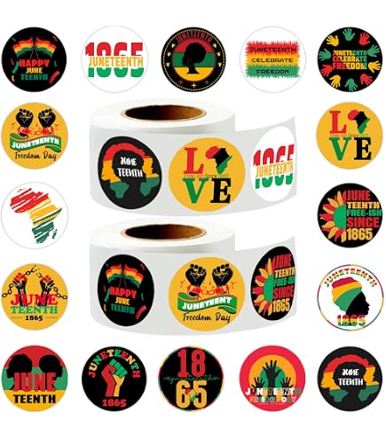 Liliful 100-Pc Juneteenth Party Pack – 50 Silicone Bracelets & 50 Small Handheld Flags