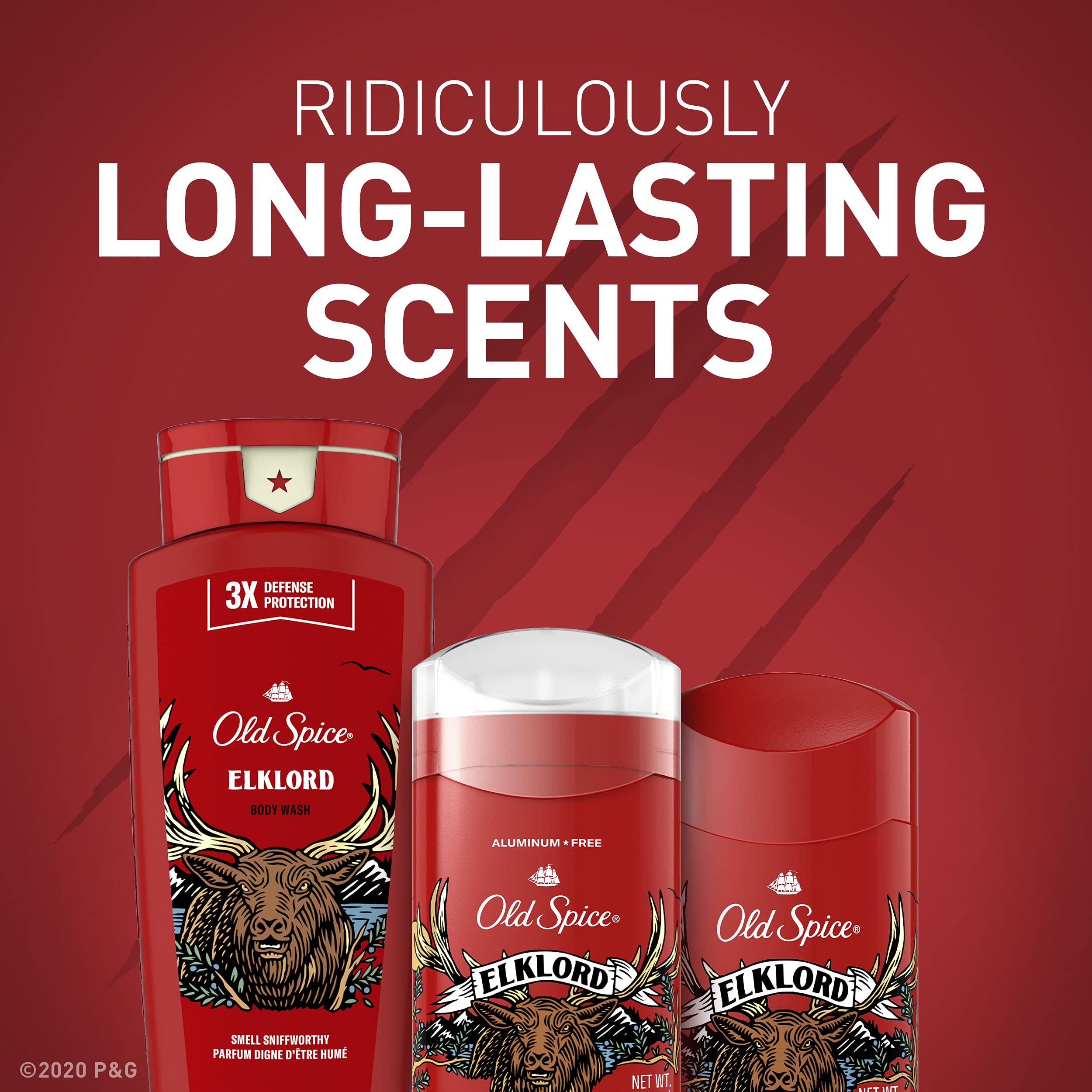 Old Spice Aluminum Free Deodorant for Men, ElkLord, 48 Hr. Protection, 3.0oz (Pack of 3)