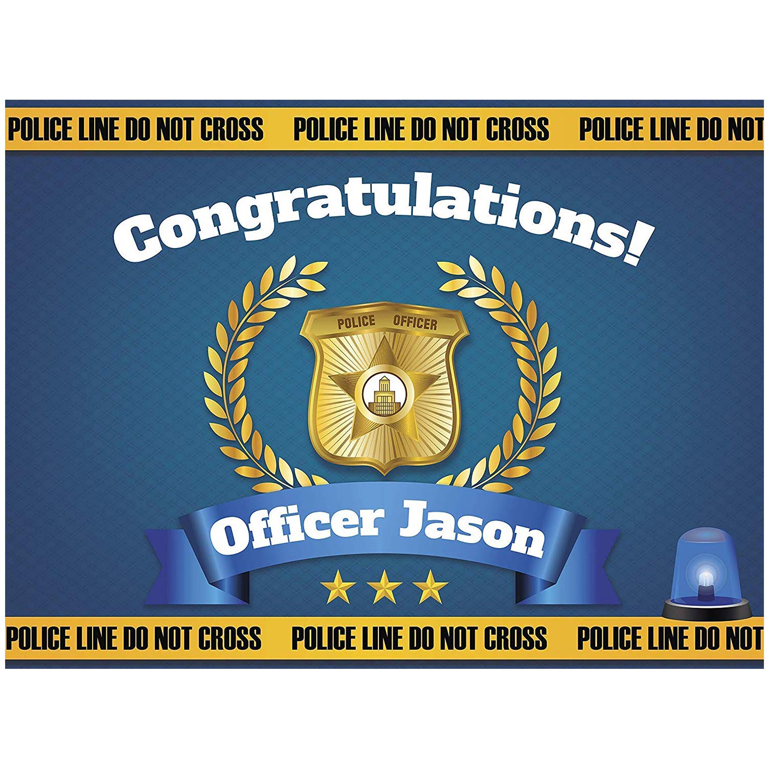 Amazon Com Graduation Banner Congratulations Officer Police