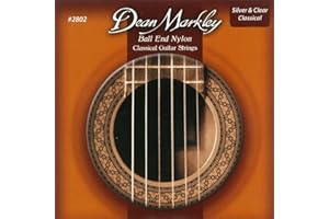Dean Markley Classical Ball End Nylon Guitar Strings, Master Series 28-42 Silver and Clear Nylon String Guitar with Rich Bass Tone & Smooth Feel, Polished with Finest Grade Nylon Strings, Made in USA