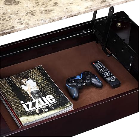 Dorel Living Faux Marble Lift Top Coffee Table Amazon Co Uk Kitchen Home