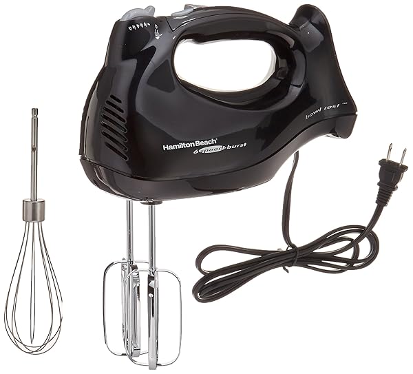 Hamilton Beach 6Speed Electric Hand Mixer with SnapOn Case, Beaters