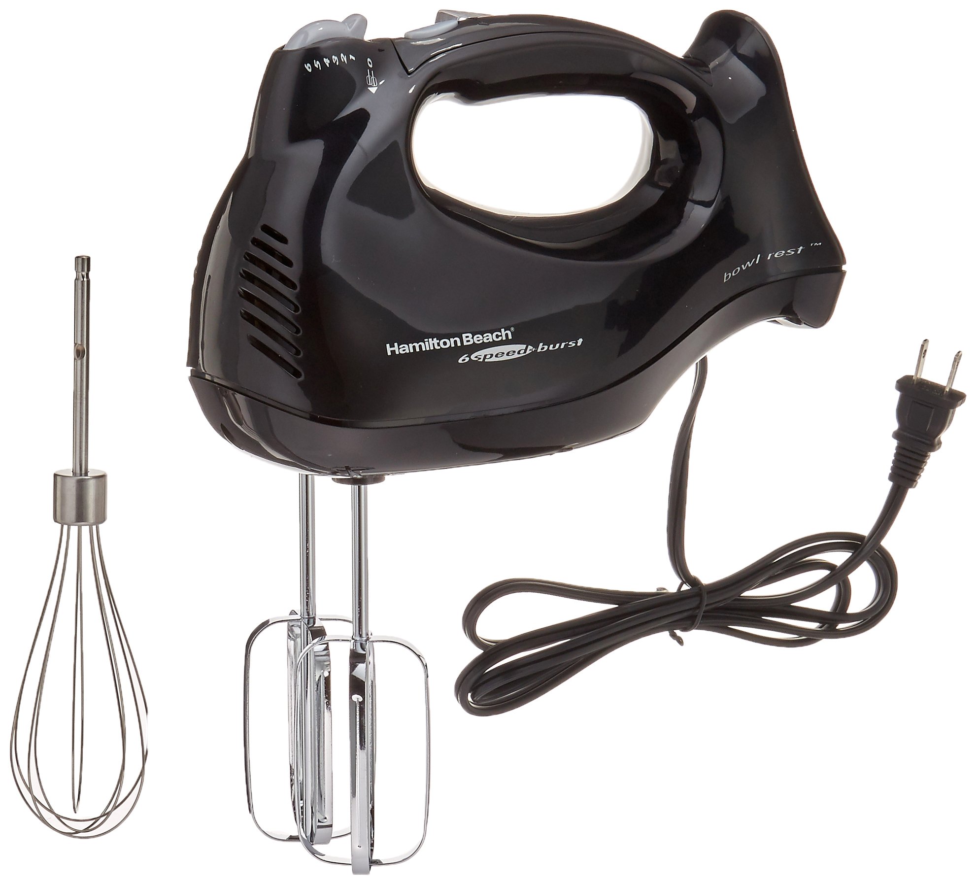 Hamilton Beach 62692 Hand Mixer with SnapOn Case, Black