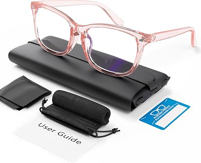COOLOO Blue Light Blocking Glasses Anti Glare Lightweight TR90 Frames
