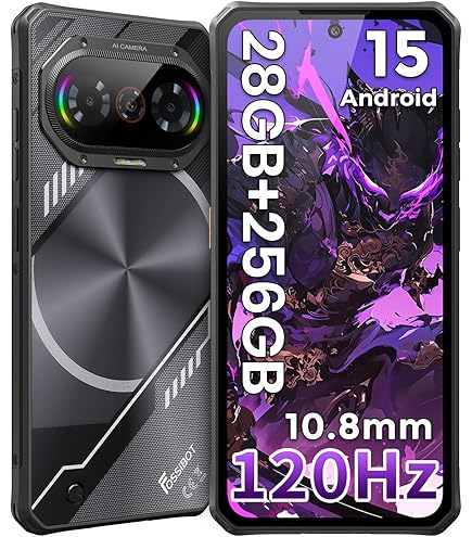 Amazon.com: FOSSIBOT F114 Android 15 Rugged Phone Unlocked, 120Hz+