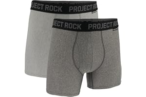 Under Armour mens Men's Project Rock Performance Tech Mesh Boxerjock Brief, 5" Inseam, 2-pack