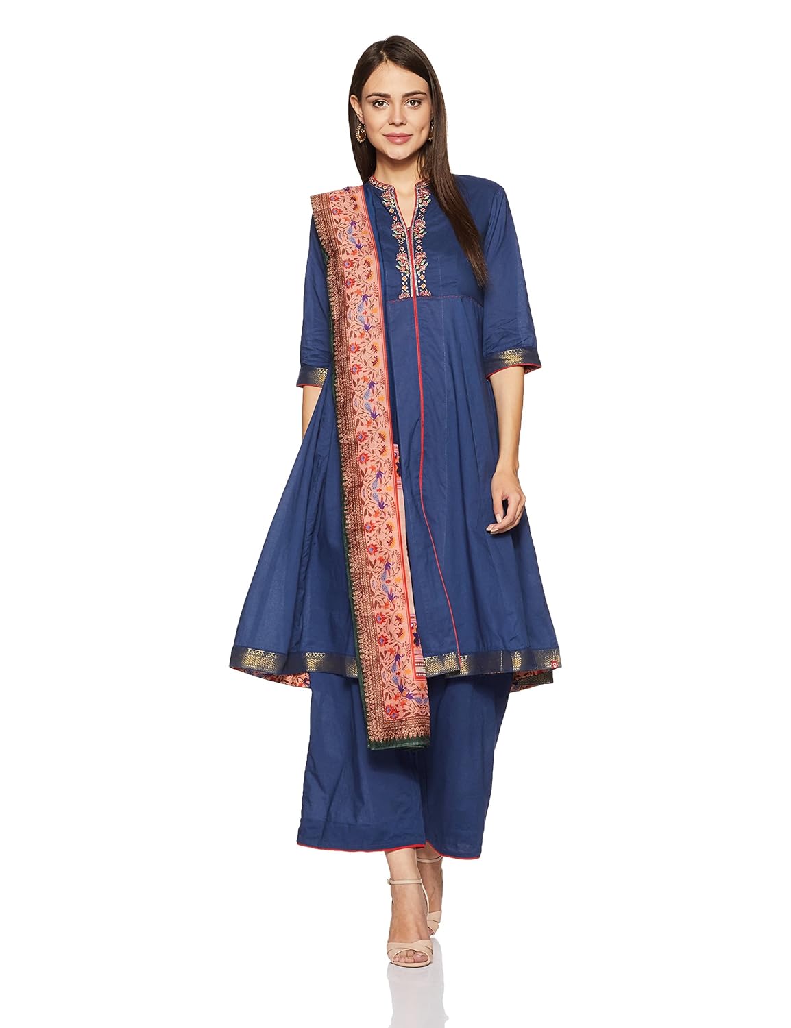 biba women's anarkali salwar suit