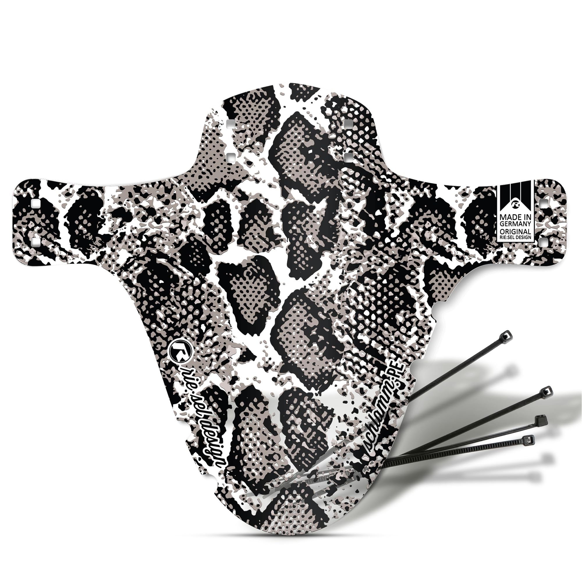 Rie:Sel Design Mixed Schlamm: PE Mudguard – Splash Guard, Snake Pattern, Normal EU