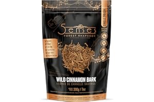 5Senses Wild Cinnamon Bark | Forest Rhapsody | Single Origin, Sun Dried, No Additives or Preservatives | Cinnamon for Baking,