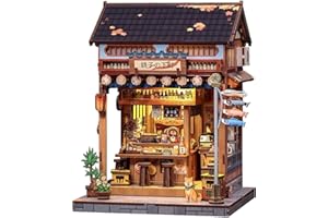 Fsolis Book Nook Kit - DIY Miniature House Kit for Adults Mini House Tiny 3D Puzzles for Bookshelf Diorama Decor Gifts for Wo
