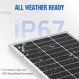 ECO-WORTHY 100W 12V Monocrystalline Solar Panel Module for Battery Charging view 7