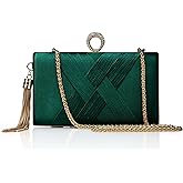 BABEYOND Clutch Purses for Women - Evening Bag Tassel Pendant Clutch for Bride Party Prom Wedding
