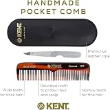 KENT NU19 Pocket Comb and Nail File - Handmade Cellulose Acetate view 4