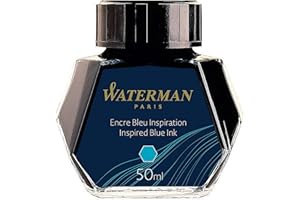 Waterman Fountain Pen Ink, Inspired Blue, 50ml Bottle