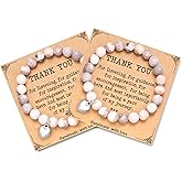 2Pcs Thank You Gifts Bracelet for Women Inspiration Birthday Thanksgiving Christmas Appreciation Gifts Bracelet for Boss,Coworkers,Best Friend,Teachers,Employee