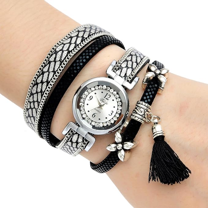 Analogue Black & Silver Dial Girls & Womens Watch (JWL1759)
