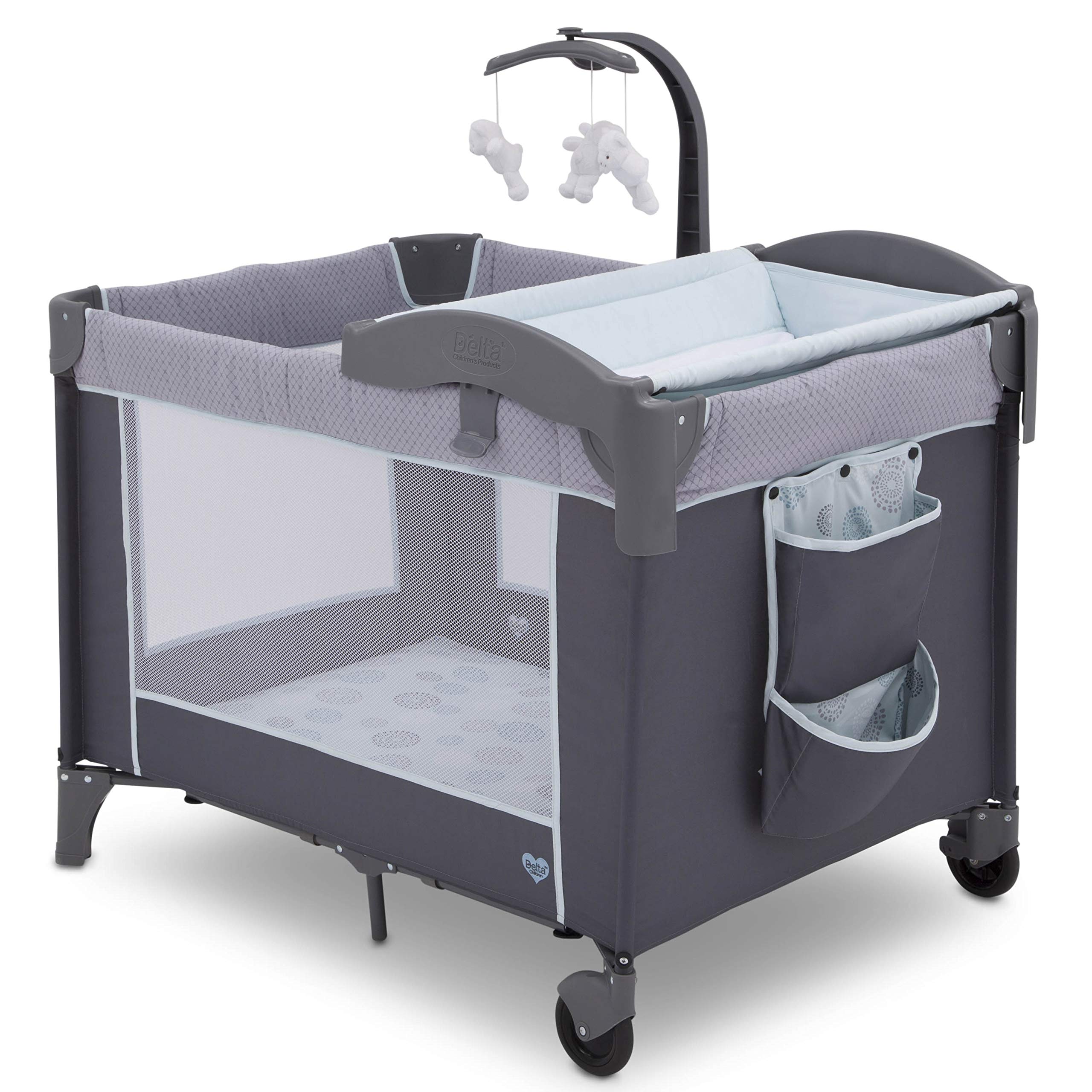 Delta Children Lx Deluxe Portable Baby Play Yard With Removable Bassinet And Changing Table Eclipse Buy Online In Solomon Islands At Solomon Desertcart Com Productid 41731323