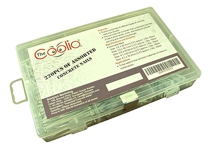 TheCoolio ANS-220 Assorted Concrete Nail, 220 Pieces