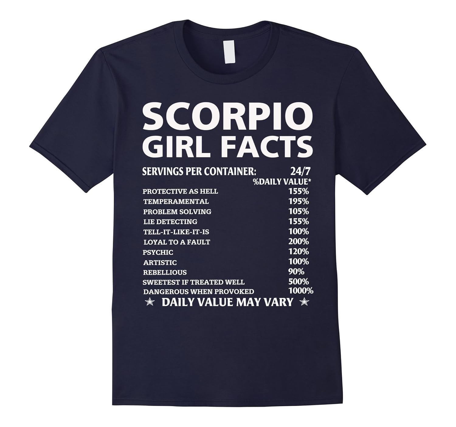 Scorpio Girl Facts Zodiac Sign Scorpio T-Shirt-Rose