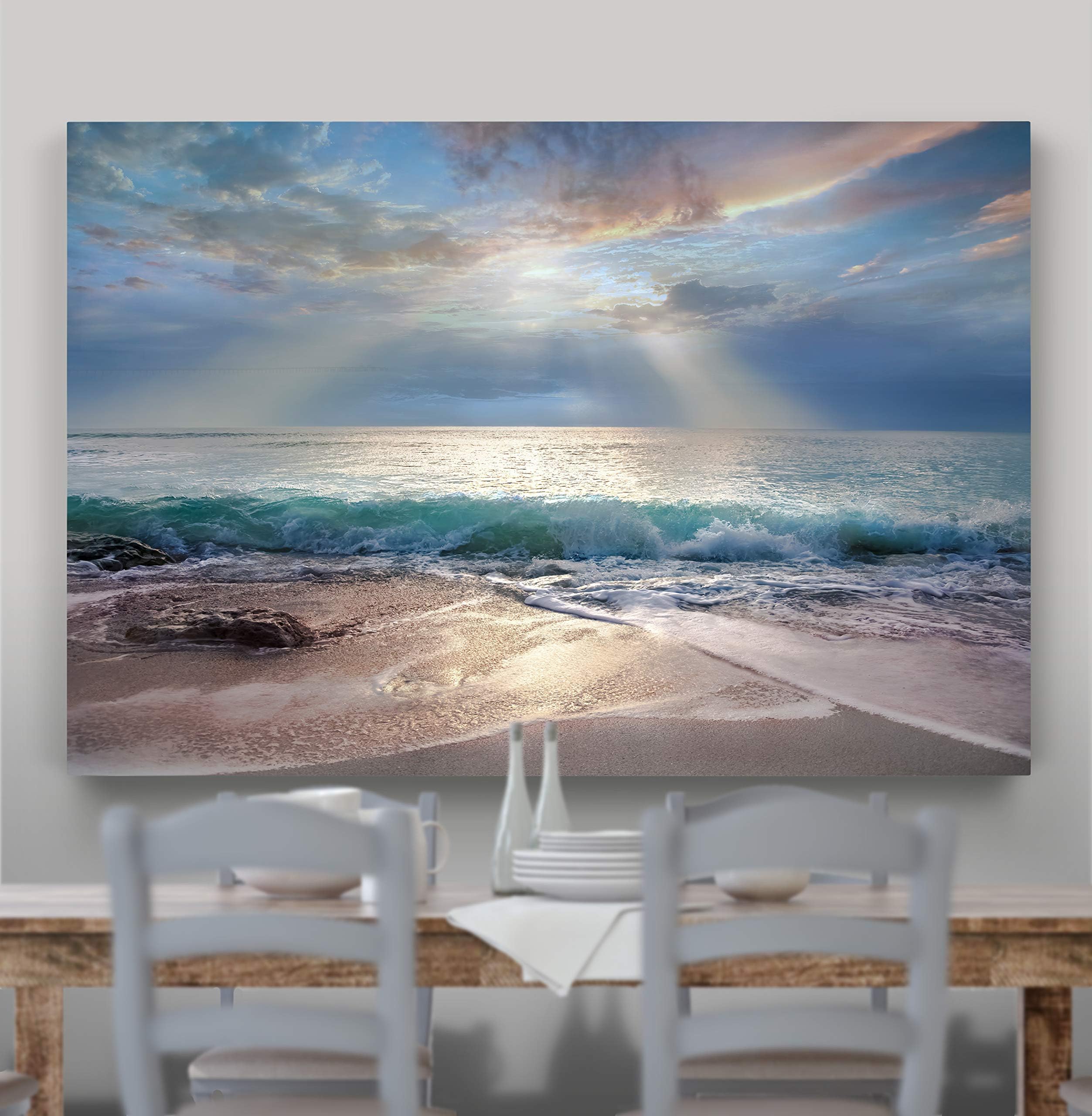 Aqua Blue Morning Photographic Landscape Gallery Prints Decor Collection