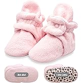 Zutano unisex-baby Cozie Fleece Baby Booties With Grippers