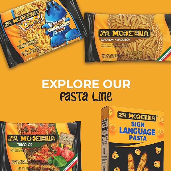 LA MODERNA, KIDS DINOSAUR PASTA, 7.05 OZ (PACK OF 1) – MADE WITH DURUM WHEAT SEMOLINA | FUN SHAPES FOR KIDS | ENRICHED WITH IRON & B VITAMINS | NON-GMO | KOSHER | QUICK FAMILY MEAL