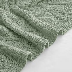 Homiest Cable Knit Throw Blanket and Pillow