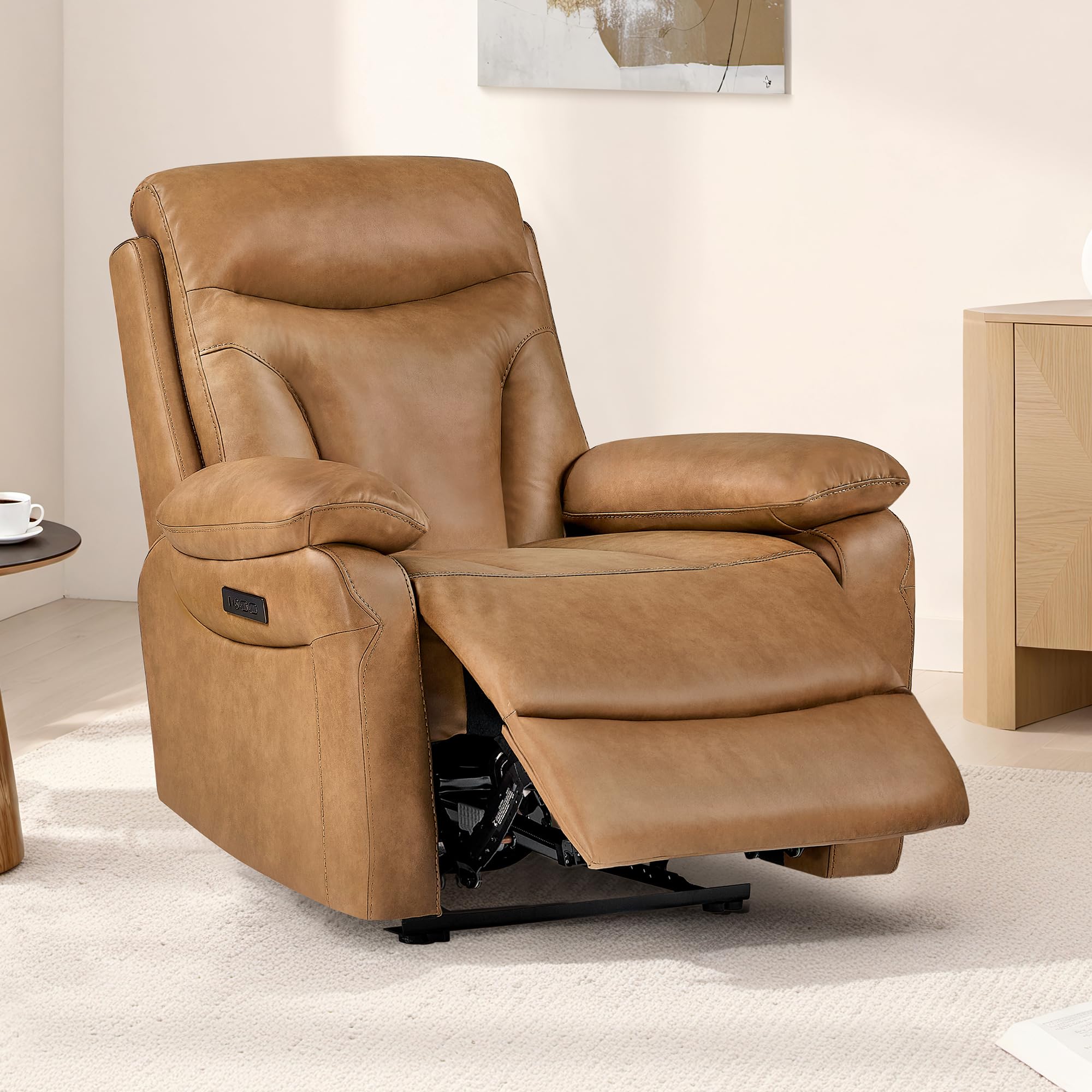 Photo 1 of *PARTIAL SET/ONLY BOTTOM HALF* KISLOT Power Recliner Chair Wall Hugger Recliner with Adjustable Headrest and Footrest Dual Motor Electric Faux Leather Reclining Sofa with USB/Type-C Charging for RV Living Room Bedroom