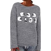 ONLYSTORY Womens Fair Isle Sweaters Fall Winter Trendy Vintage Sweater Seniors Crewneck Knit Wool Pullover Tops 2025