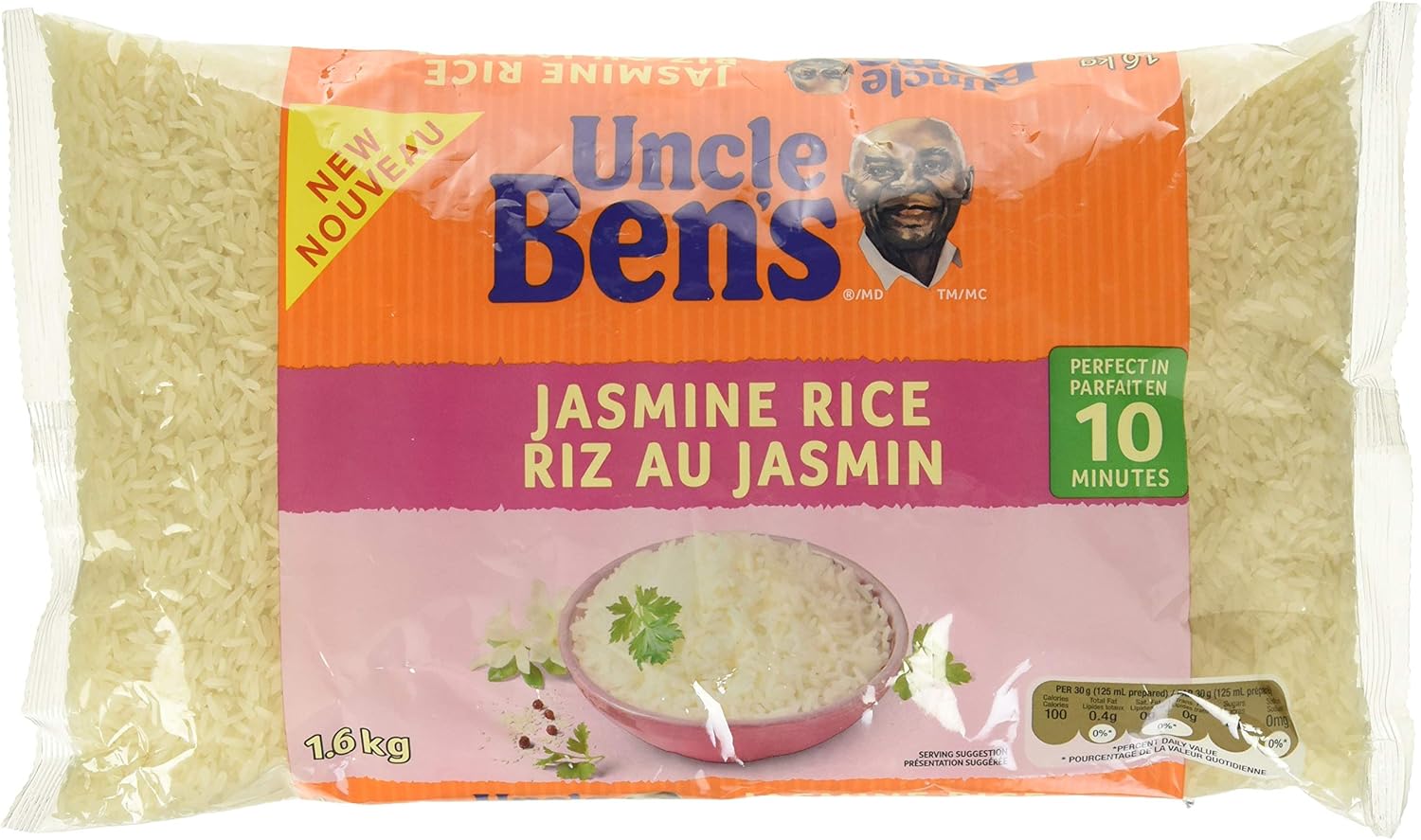 Uncle Ben's Jasmine Rice, 1.6 Kg Amazon.ca Grocery